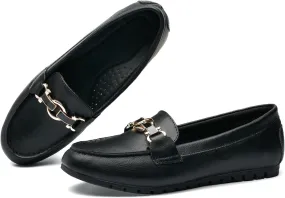 VERDASCO Women's Loafers Comfort Slip-Ons Flat Work Shoes Casual Moccasins Penny Loafers Lady Dress Shoes