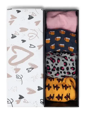 Women's Hidden Desires | Box Of 4 Pairs | No Show Ballerina Socks