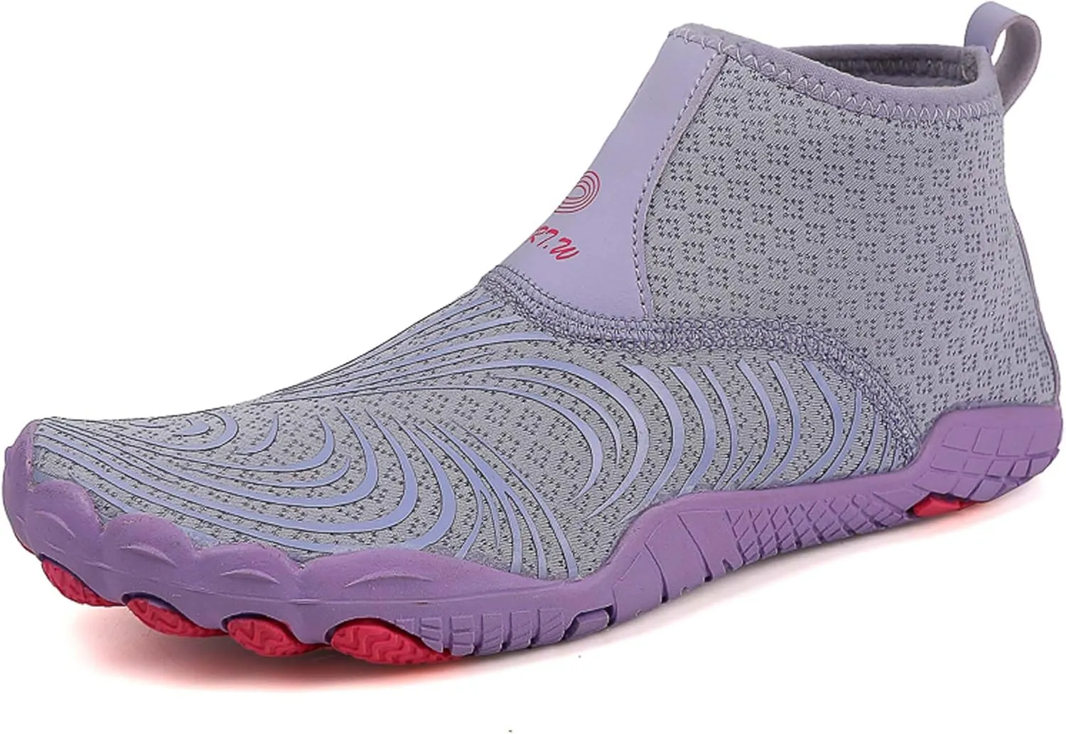 Women's Men's High Top Water Shoes, Quick Dry Breathable Stretch Lightweight Mesh Fabric, Rubber Drainage Sole, Indoor Sneakers, Barefoot Water Shoes
