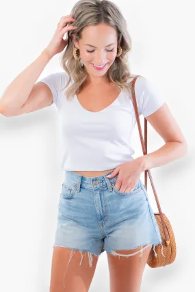 Z Supply White Kallen Rib Top